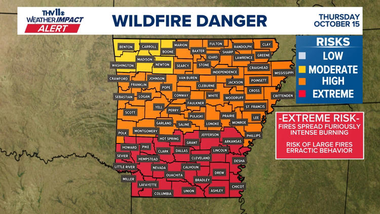 A strong cold front will bring in coolest air of the season, but also ...