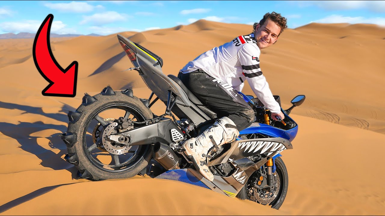 Crotch rocket paddle tire sand fun