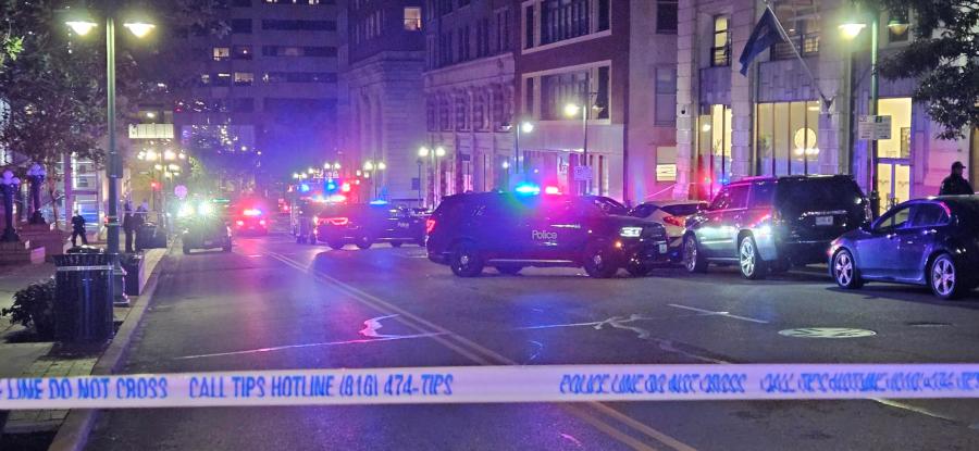 One person found dead inside of car after shooting in downtown Kansas City