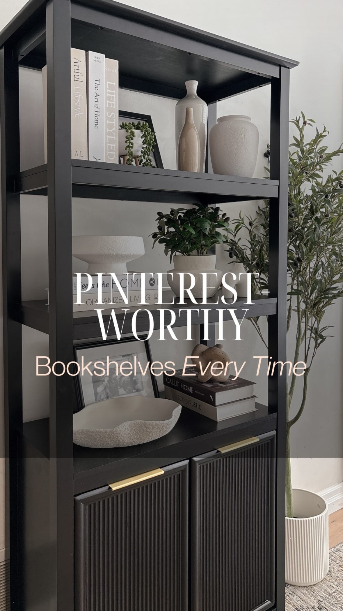 Simple shelf styling tips for a balanced look