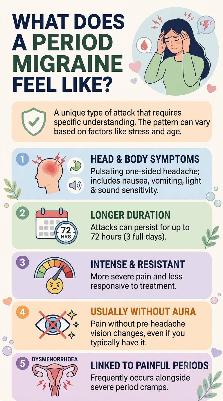 Why do some women get migraines only during their period?