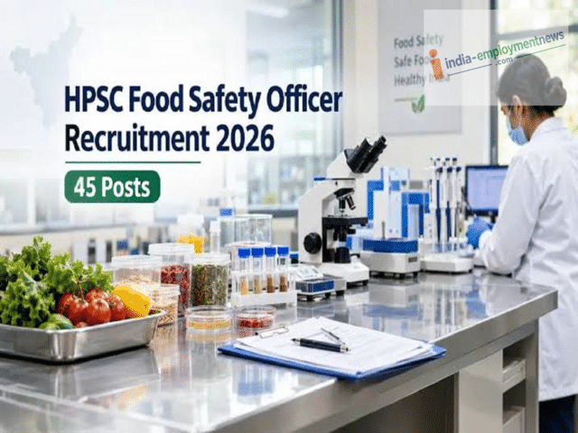Recruitment for 45 food safety officer posts in Haryana; submit ...