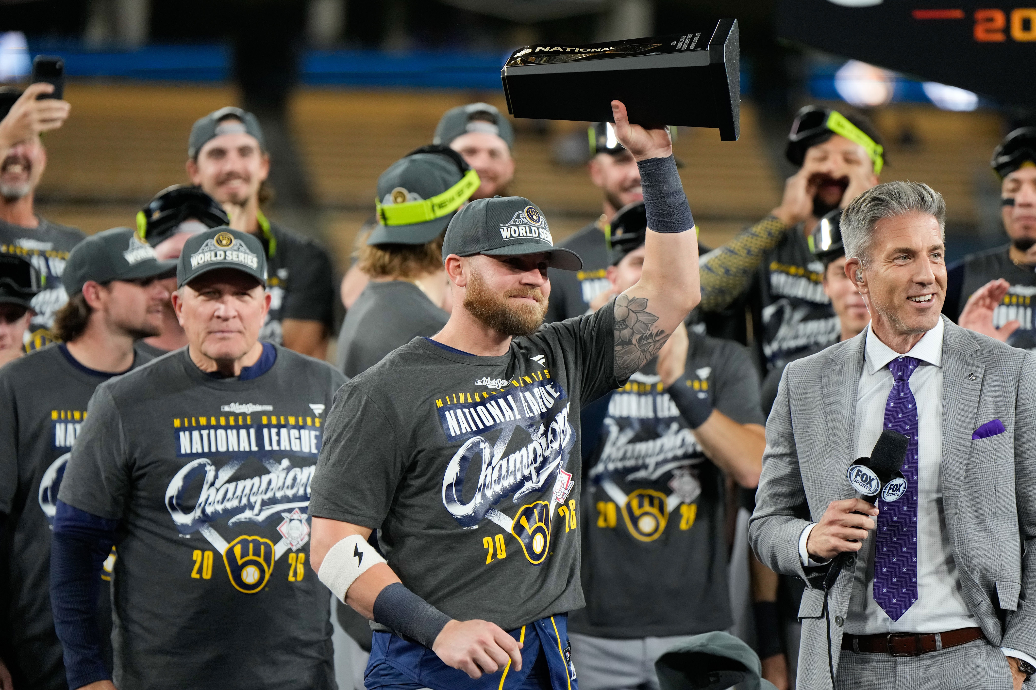 Brewers slugger Jake Bauers wins NLCS MVP award against hometown Dodgers