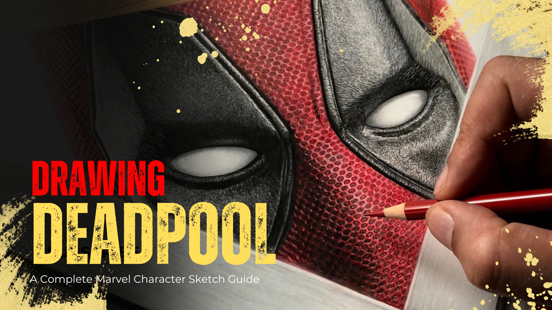 How to draw Deadpool a complete Marvel character sketch guide