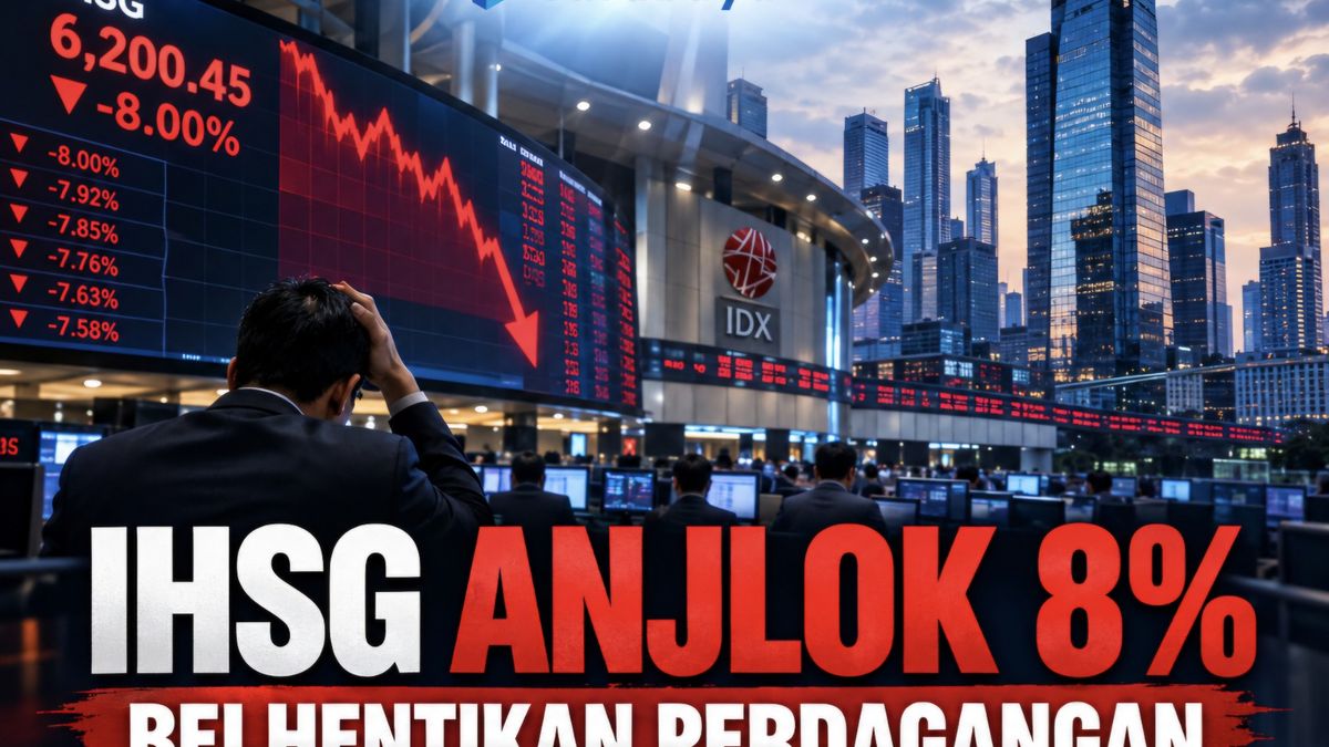 IHSG anjlok 8 persen, BEI hentikan sementara perdagangan saham hari ini