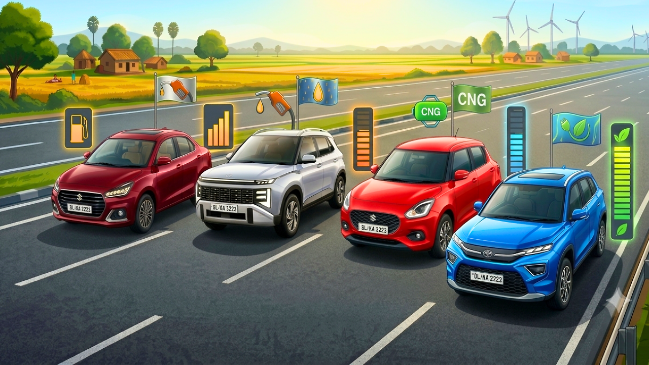 Best mileage cars in India in 2026: Petrol, diesel, CNG and hybrid compared
