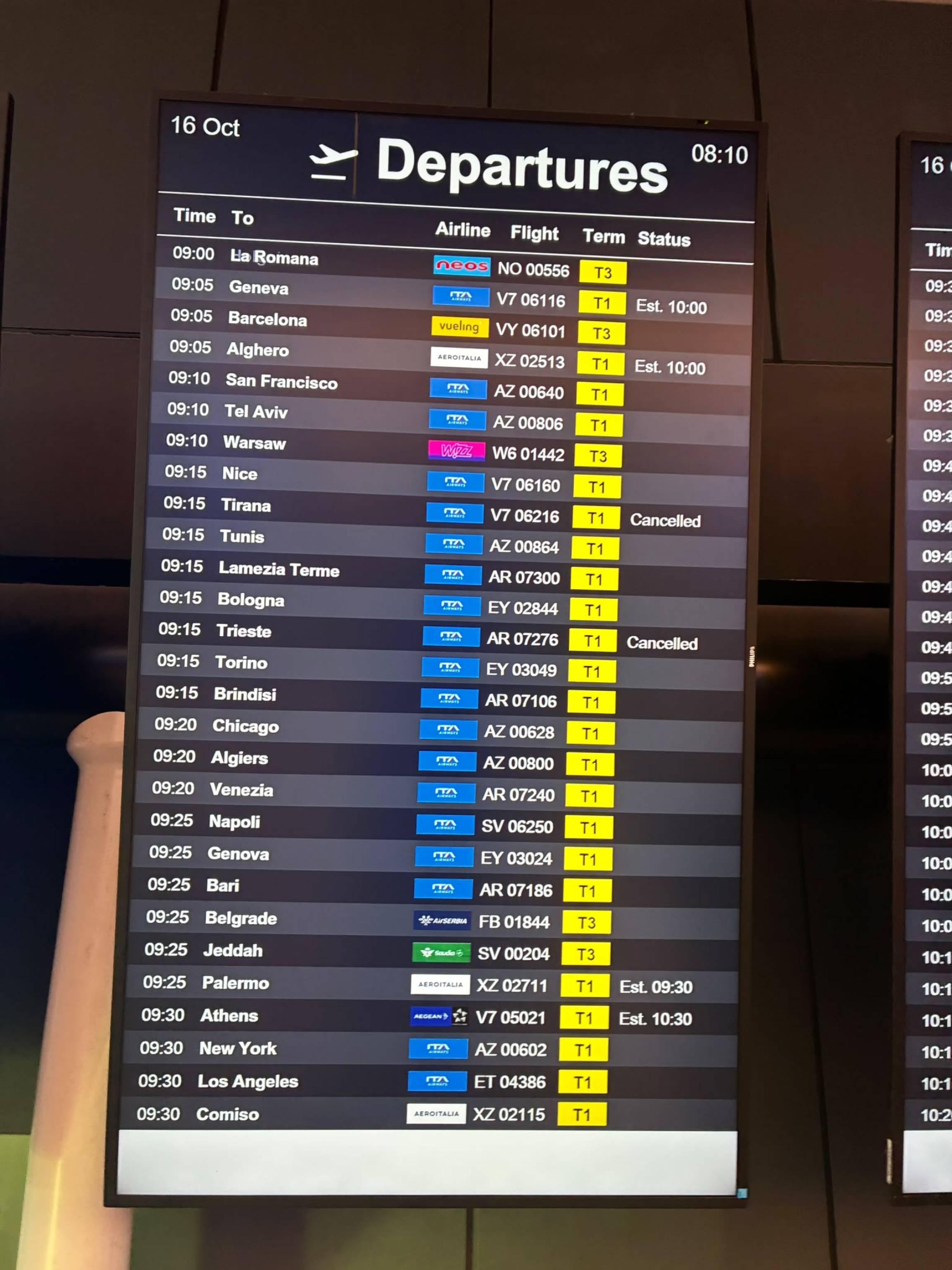 Network problem with Italian air-traffic control systems causes major ...