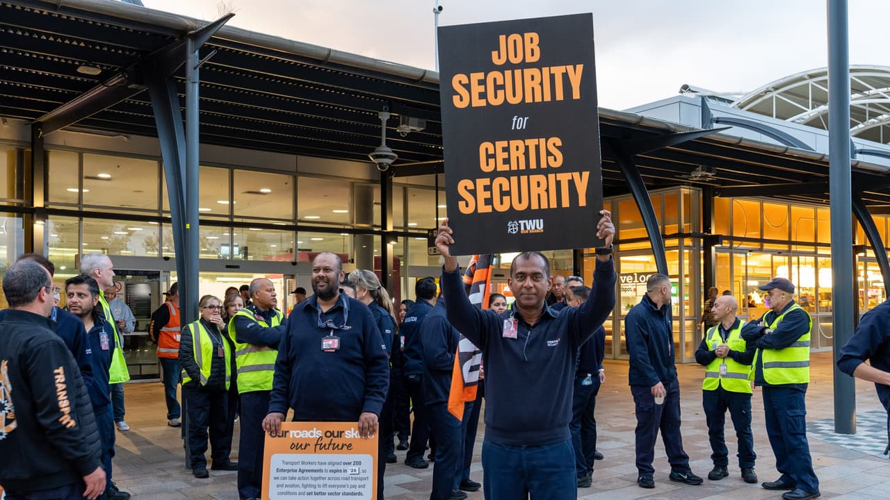 Outrageous: Airport workers' frightening step