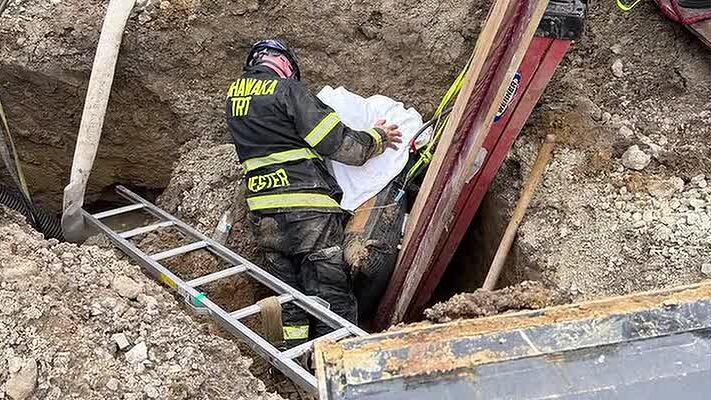 Man rescued from 10-foot-deep trench in St. Joseph County