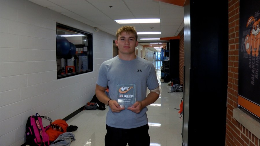 Fisher's Andrew Todd named WCIA 3 athlete of the week