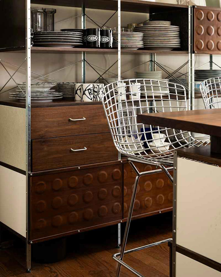 This small kitchen's makeover takes open shelving to a whole new level