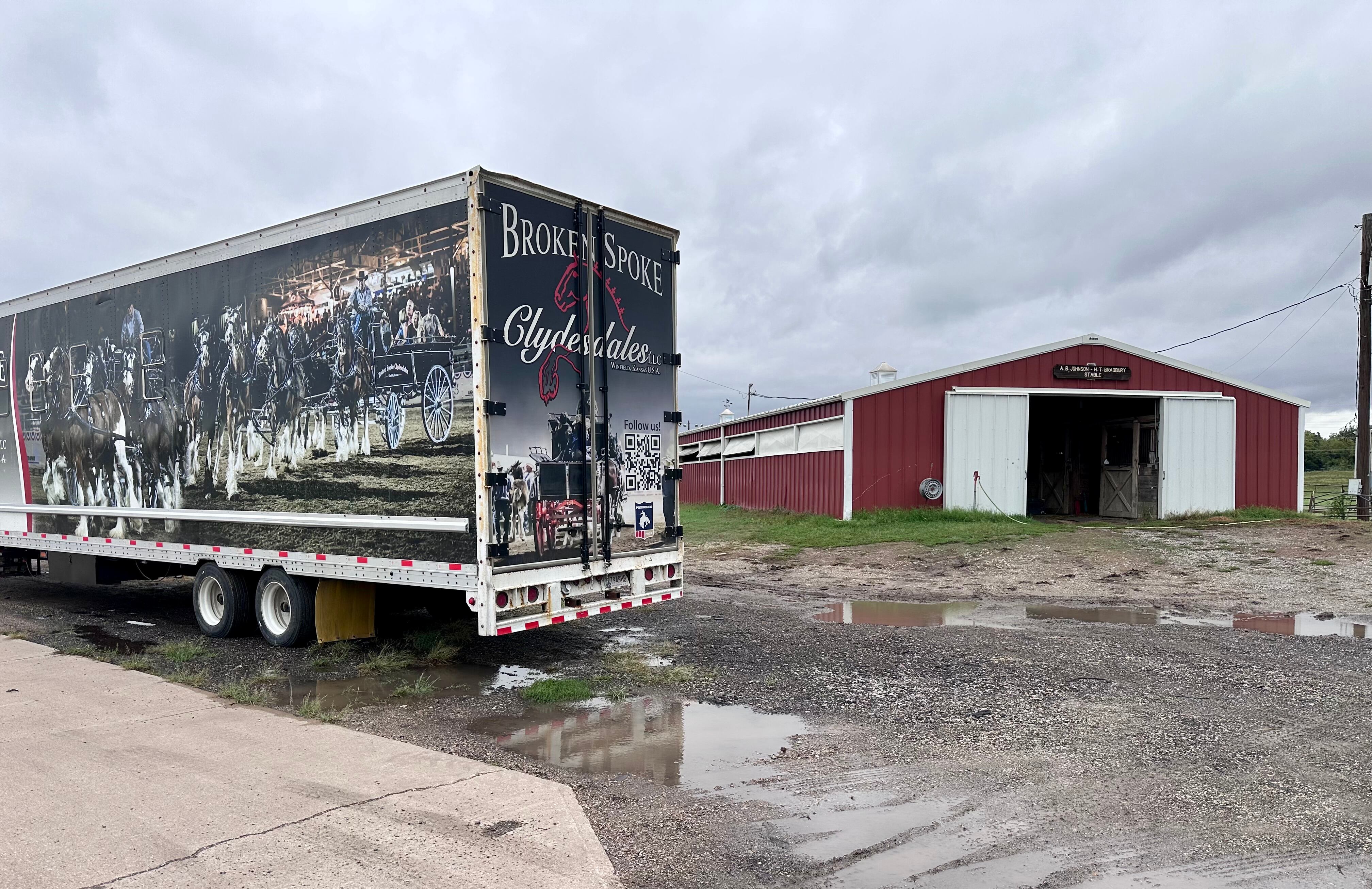 Owner of Clydesdale stable in Winfield concerned about security