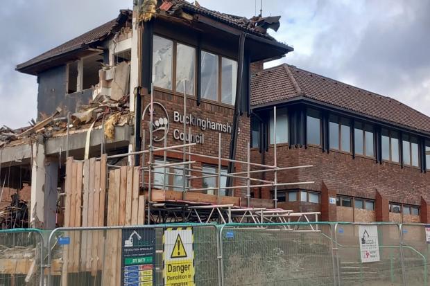 New pictures show former Amersham council offices torn apart as ...