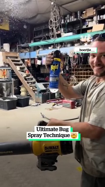 Ultimate bug spray technique