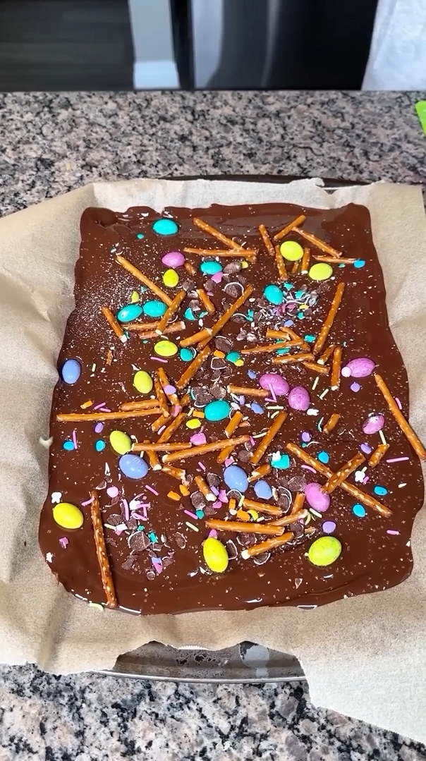 This spring snack mix is so easy to make and almost too cute to eat