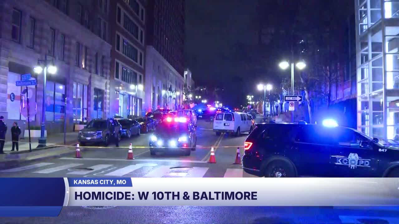1 man dead in Thursday night shooting in downtown Kansas City, Missouri