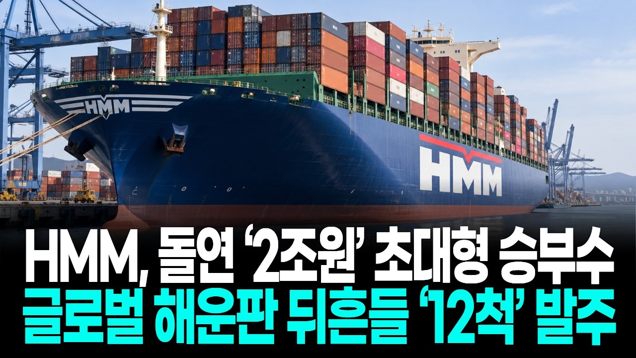 HMM, 돌연 2조원 초대형 승부수… 글로벌 해운판 뒤흔들 12척 발주