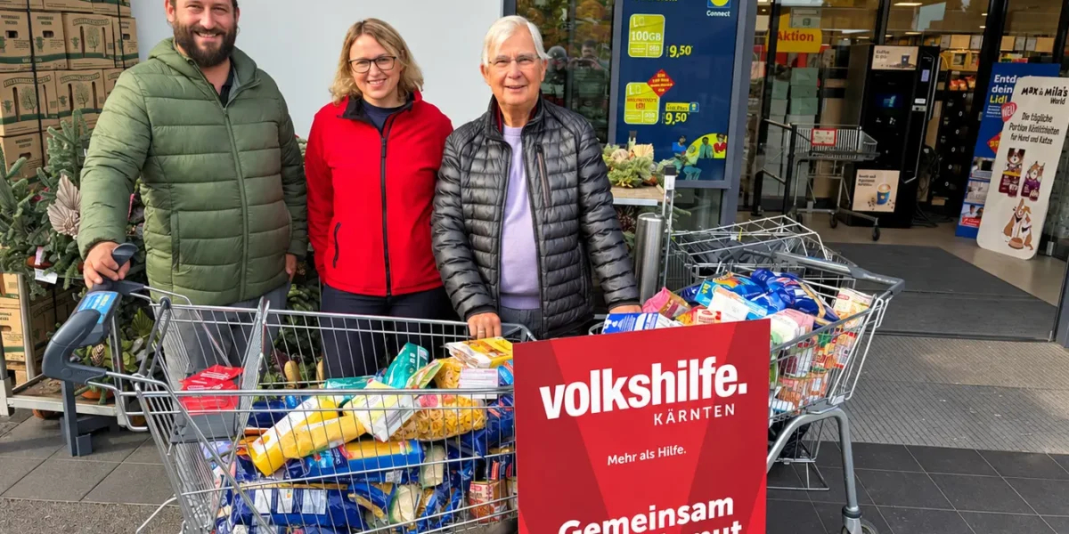 Aktion gegen soziale Notlagen: Lebensmittelspenden für Villacher in Not