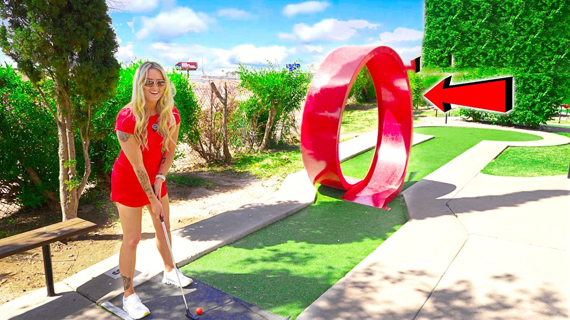 Exploring an epic mini golf course