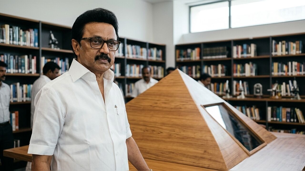 Stalin criticizes TVK government over alleged removal of 'Naan ...