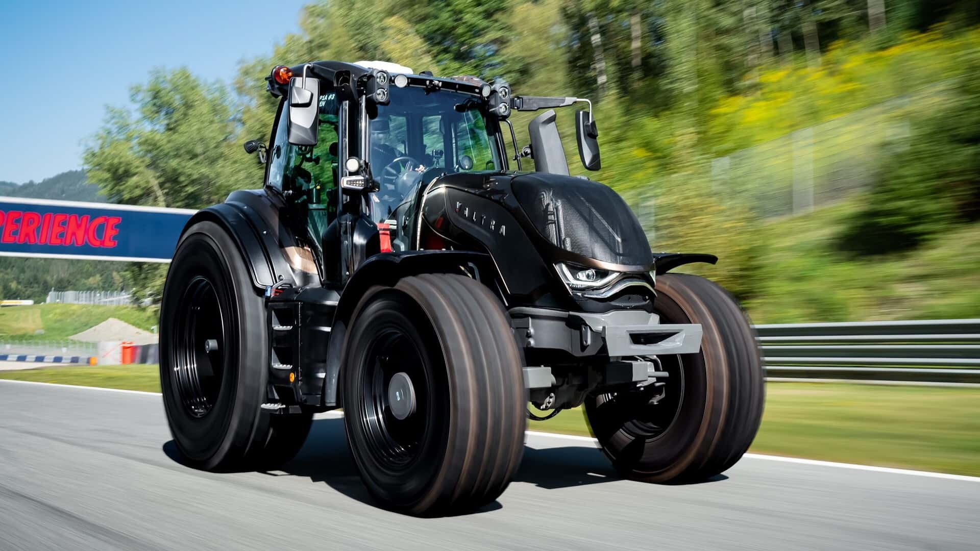 A farm tractor just set a record at an F1 track