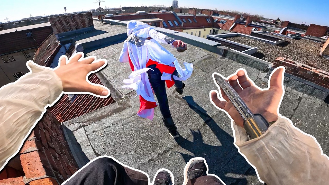 Assassin's Creed parkour POV - real life parkour chase