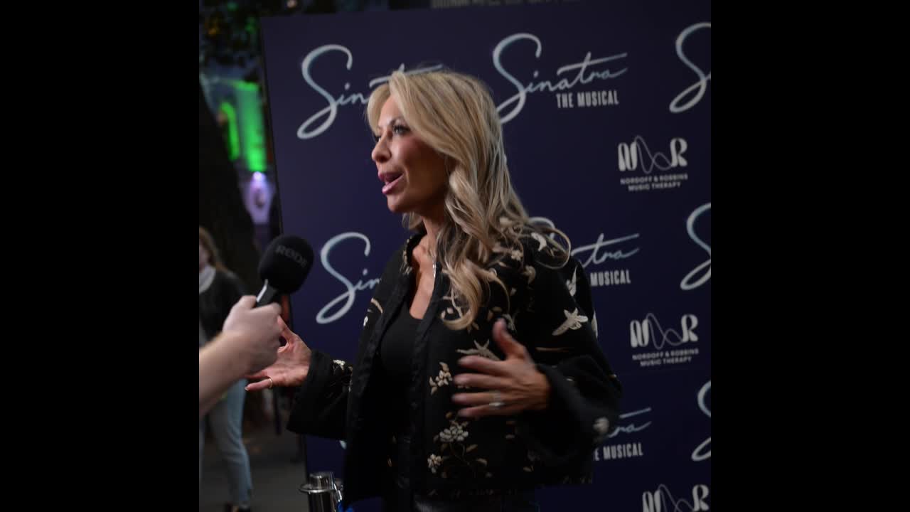 Juliet Mayhew attends Sinatra the musical charity gala in London