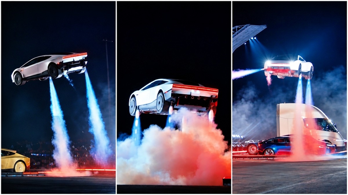How did Elon Musk's Tesla Roadster jump, flip mid-air and land? Science ...