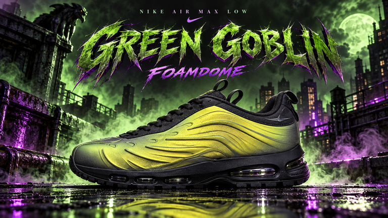 Nike Foamdome 'Green Goblin' release date, price, Luke's NYC