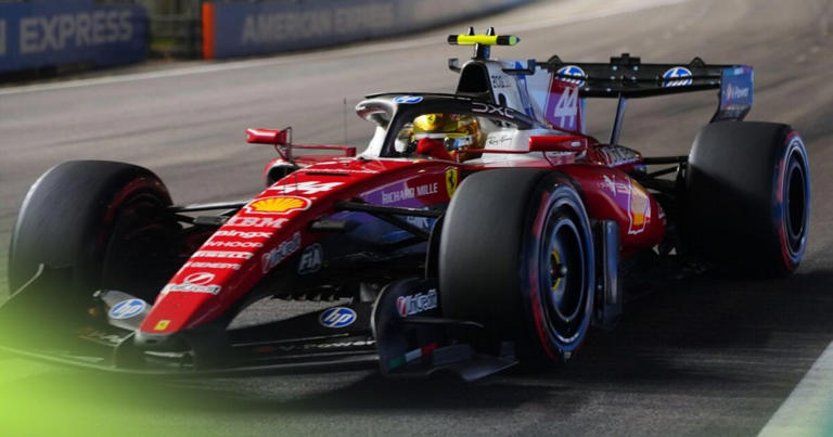 Ferrari faces burning Lewis Hamilton question after Singapore GP mistake