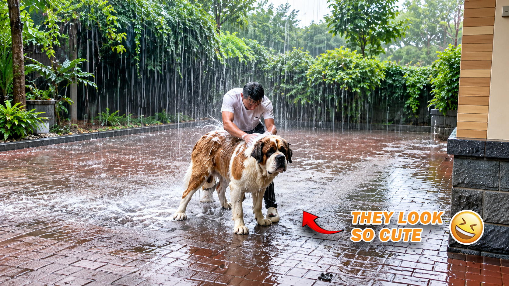 Playful dog turns an ordinary moment into comedy