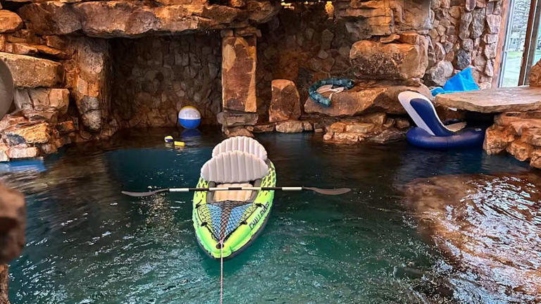 Indiana man builds 60,000-gallon backyard water park