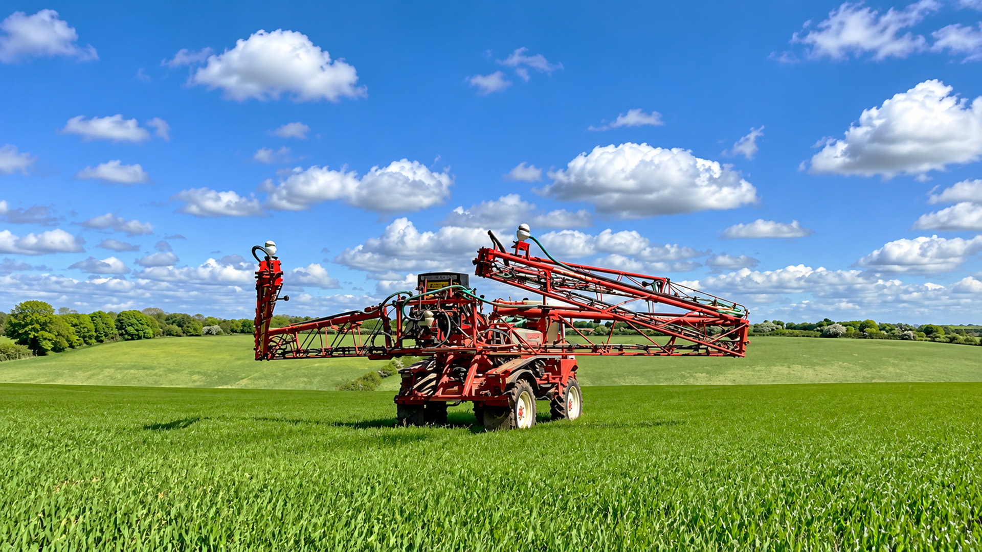 Exploring linseed fields and how farm sprayers work