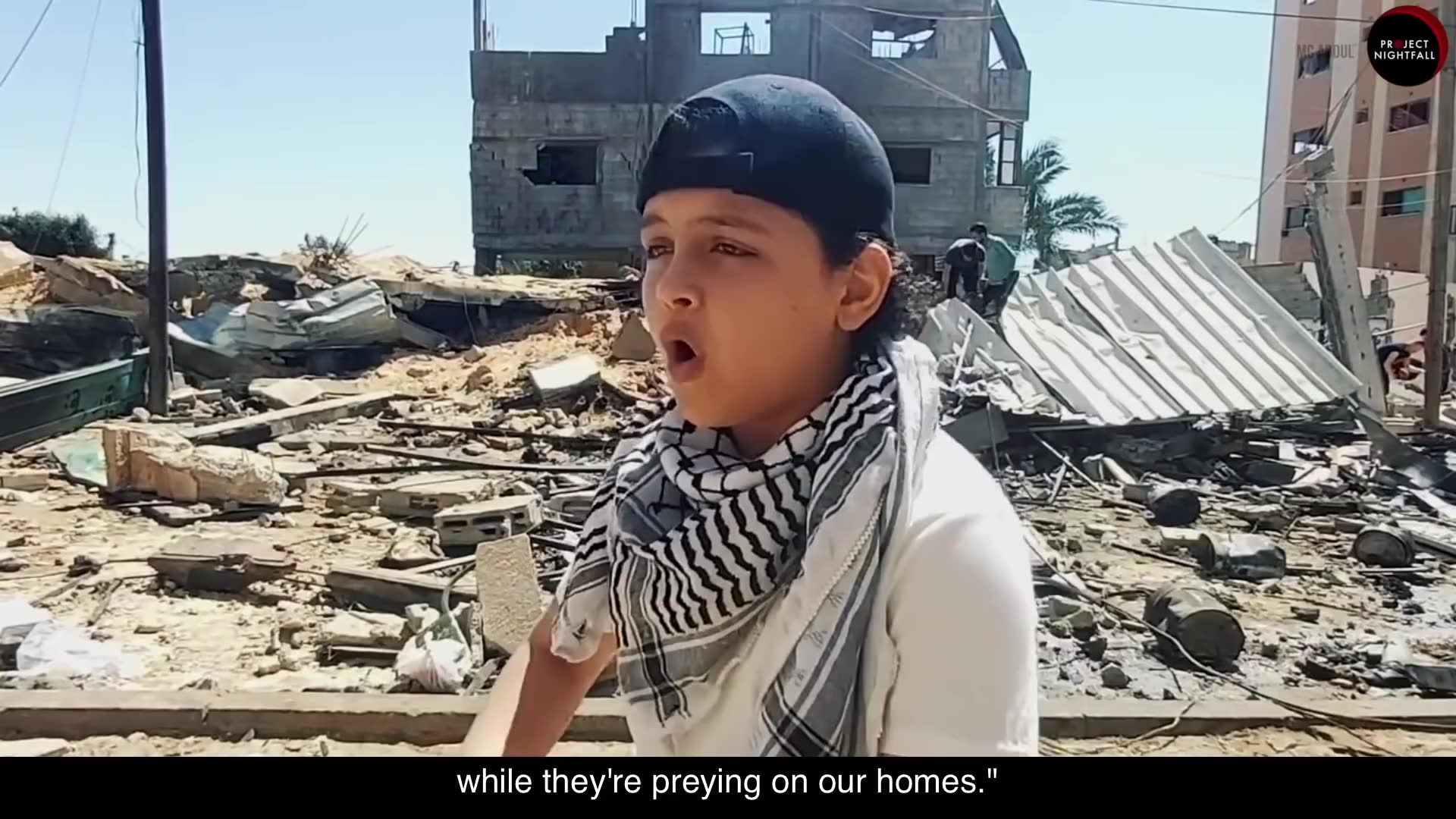 A brave 13-year-old boy raps about the war in Palestine and what life ...