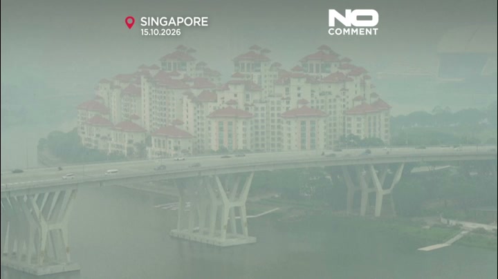 Indonesia's skies turn apocalyptic orange as smoke blankets Singapore
