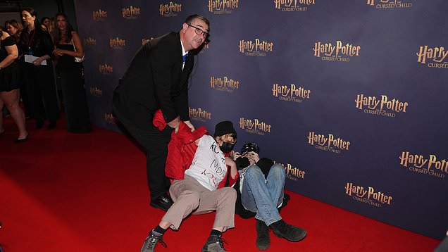 Anti-J K Rowling trans-rights protesters crash Harry Potter and the ...