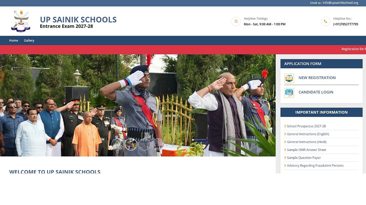 UP Sainik School admission 2027–28: Apply by October 25; check ...