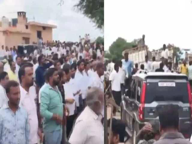 YSRCP MP Mithun Reddy's convoy attacked in Punganur amid fierce local ...