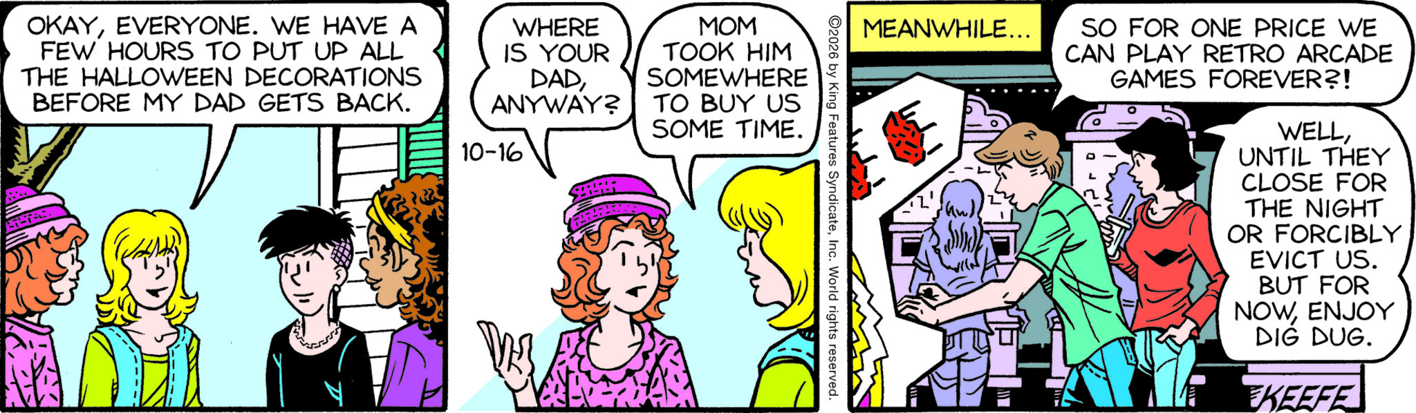 Sally Forth by Francesco Marciuliano; drawn by Jim Keefe