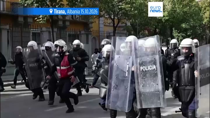 Albanian PM condemns chaos as violent protests enter third day