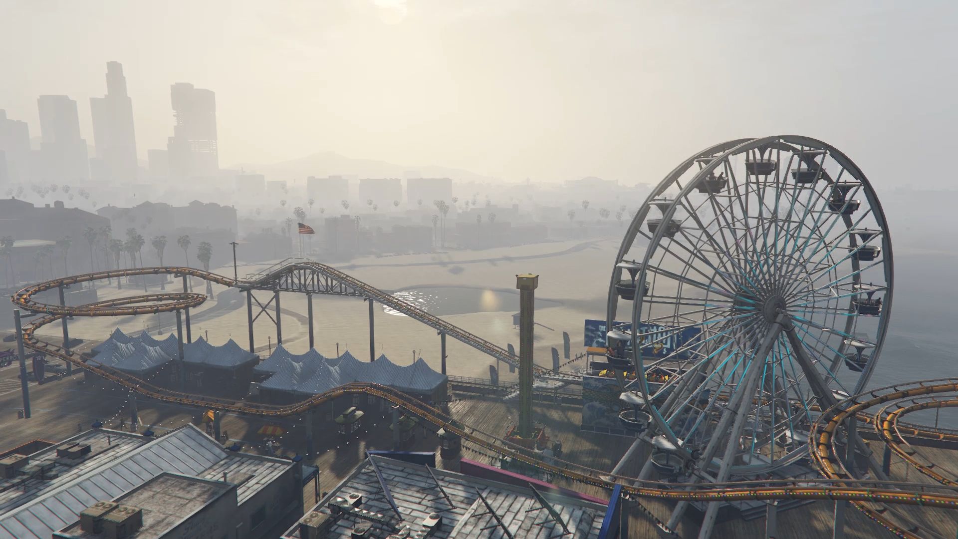 GTA 5: How to ride the Ferris wheel and the roller coaster
