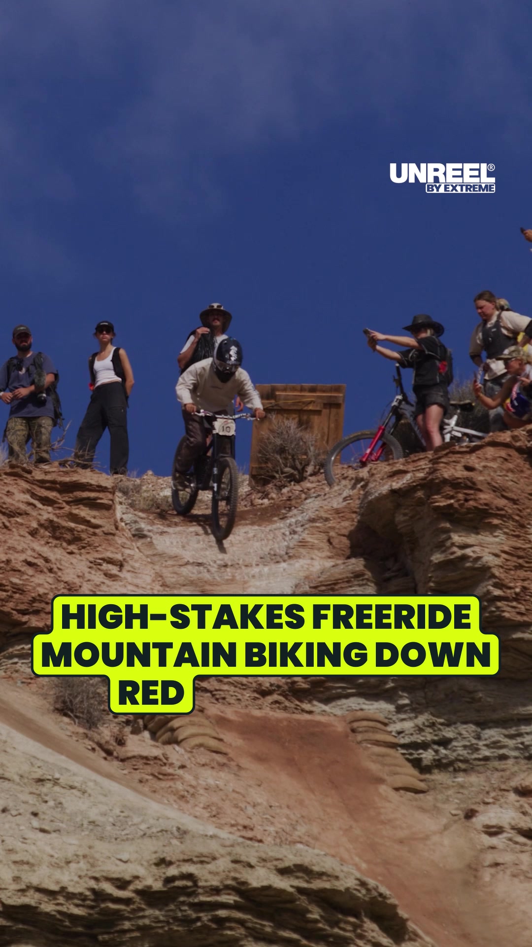 Freeride MTB: Conquering steep red rock cliffs & extreme off-road ...
