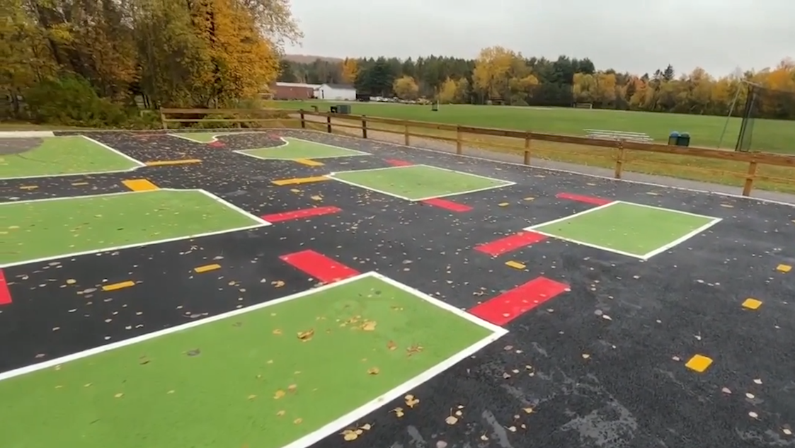 Williston opens new bike garden to practice road safety
