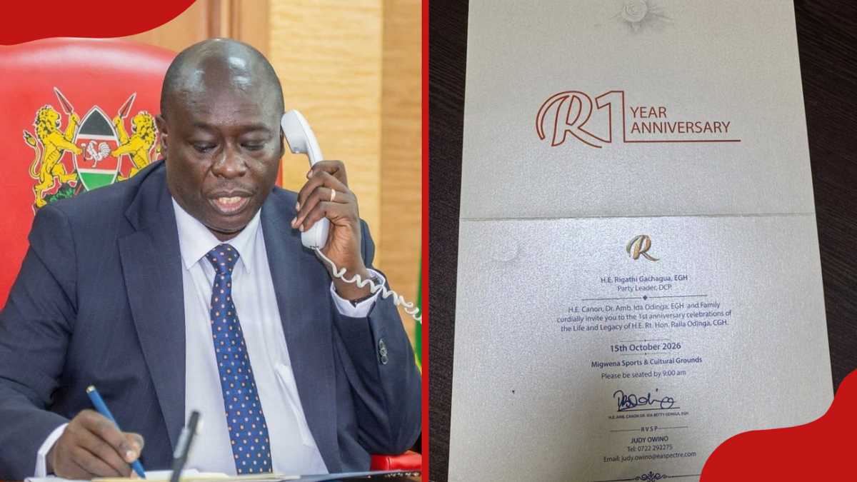 Rigathi Gachagua skips Raila Odinga's memorial despite formal ...