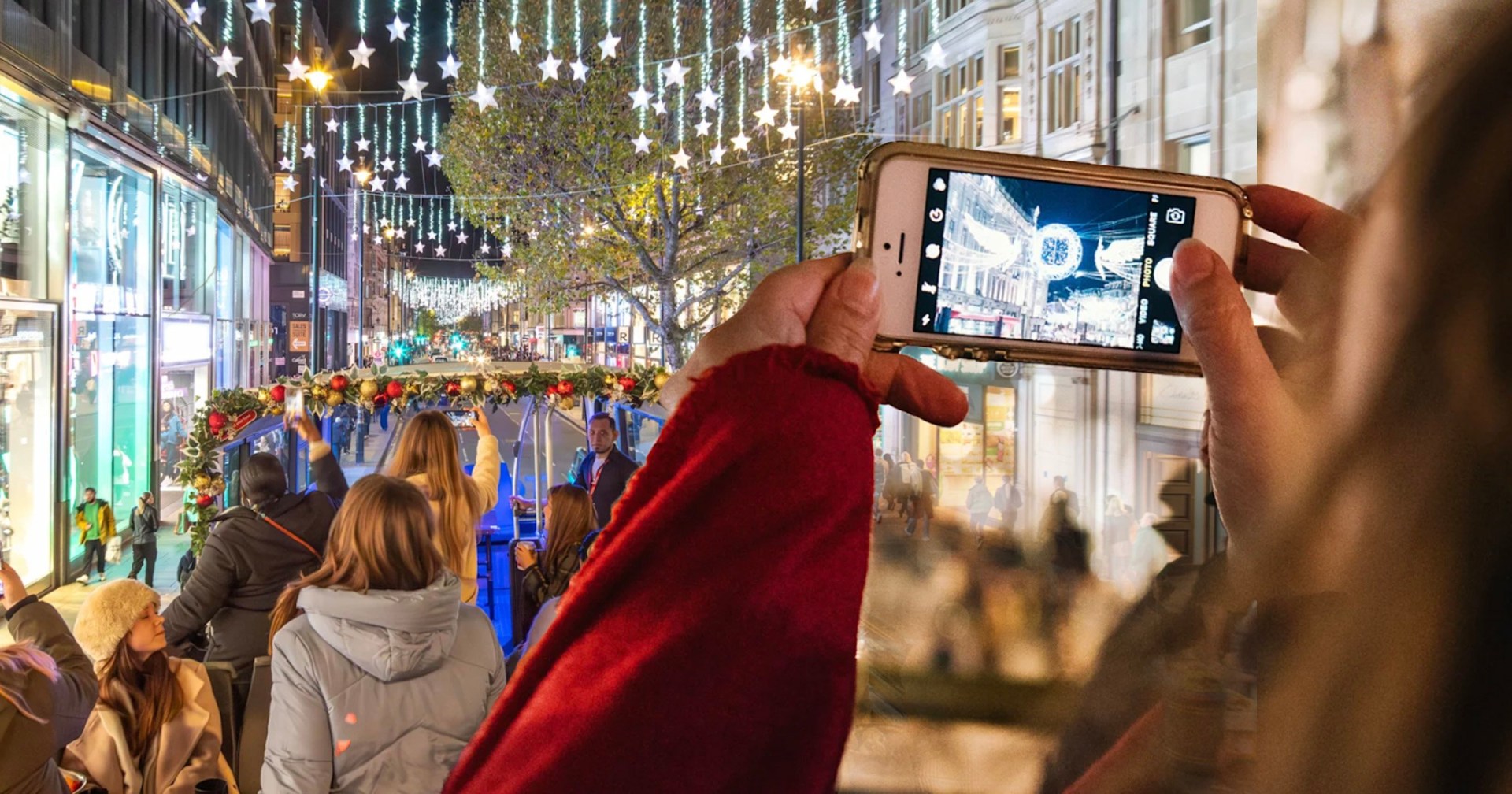 See London’s Christmas lights from an open-top double-decker bus this ...
