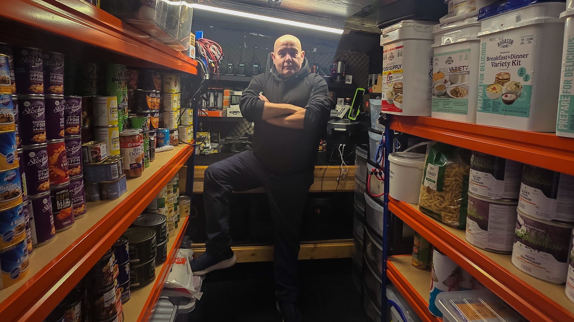 Dad spends £6k this year prepping for disaster with gear and food for ...