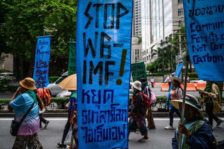 Thai farmers, fishermen challenge IMF, World Bank at Bangkok rally