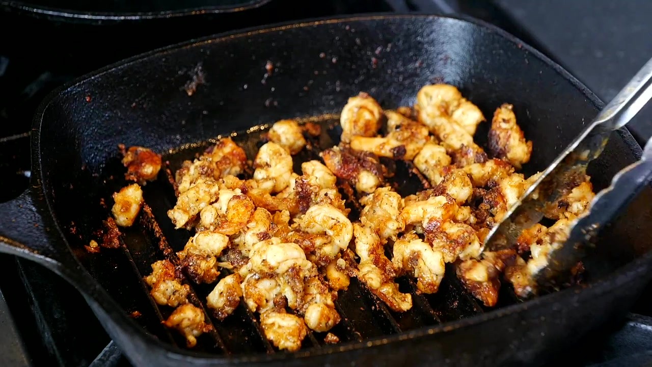 Shrimp fajita tacos use grilled shrimp, slaw and homemade salsa