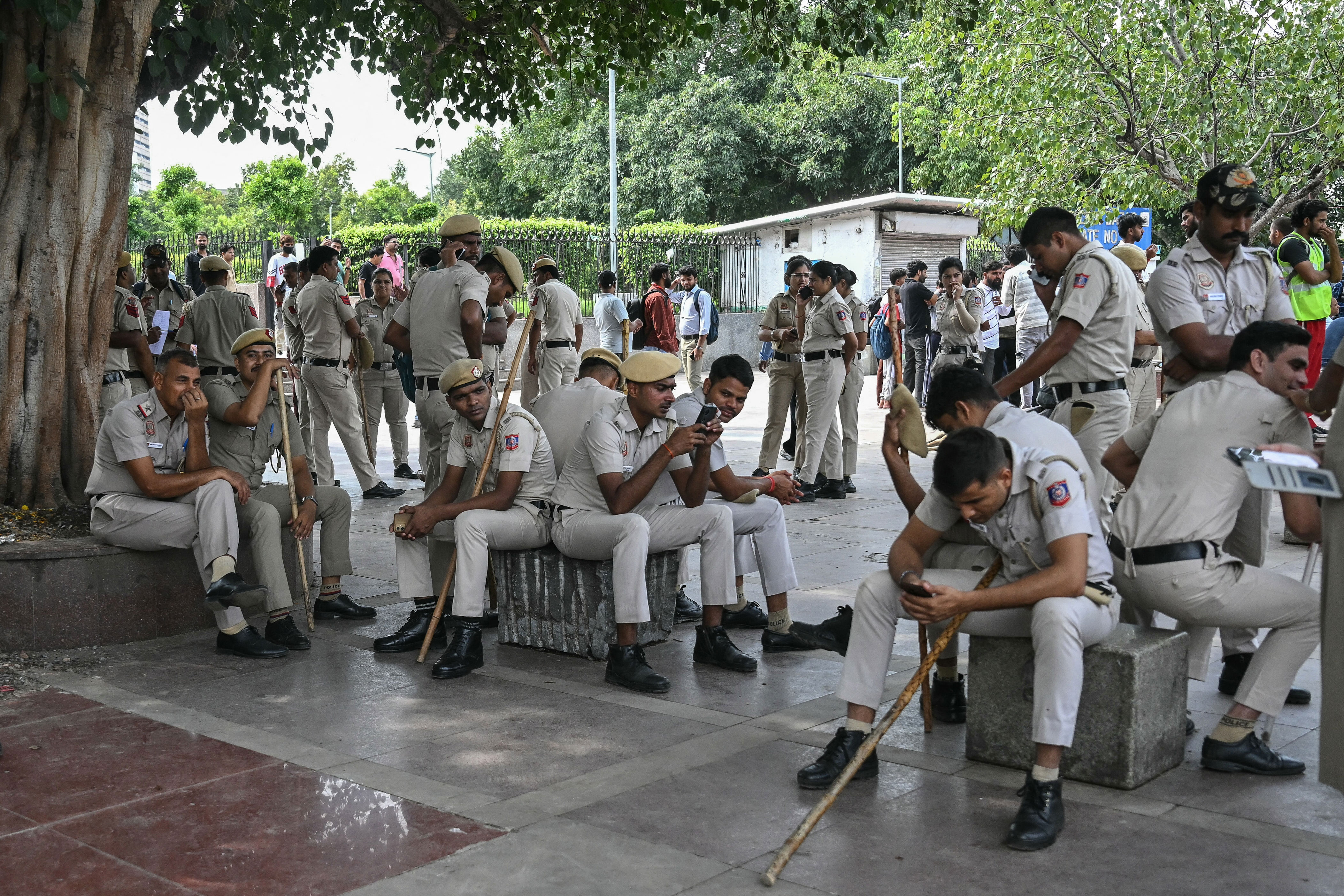 Indian police launch New Delhi clampdown for Cockroach Party rally