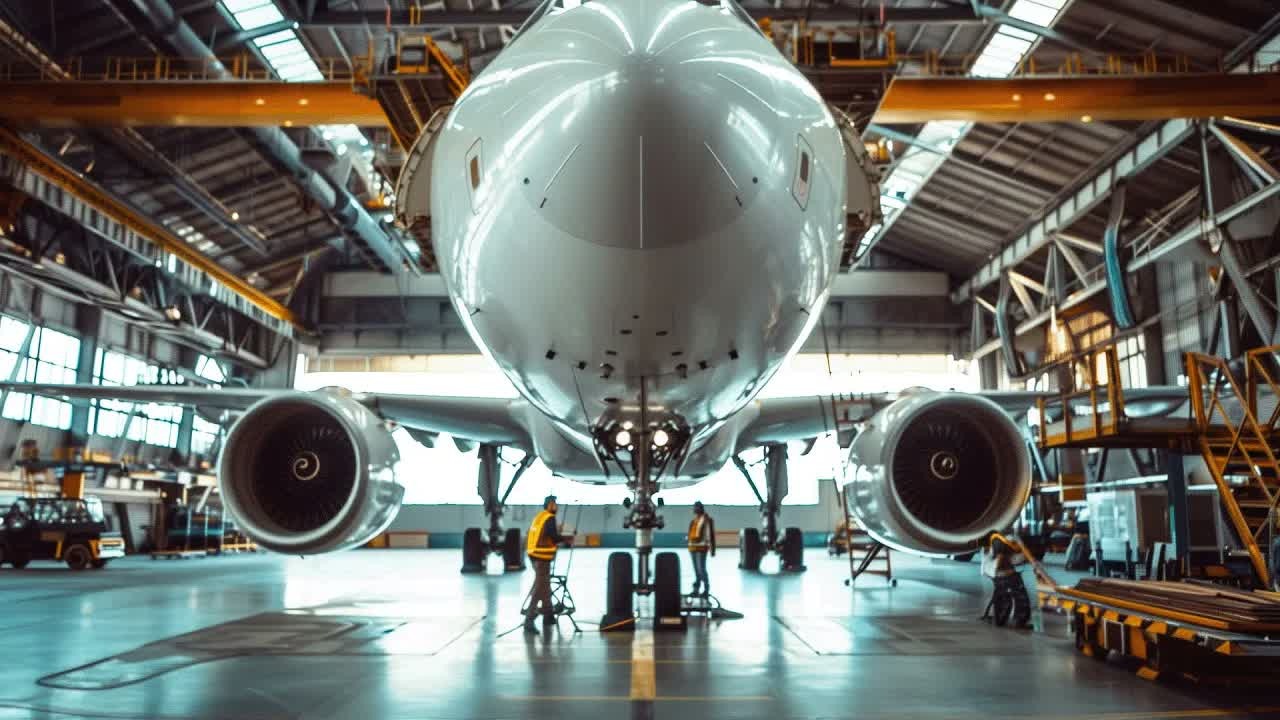 A passenger jet was grounded for two weeks as engineers removed seats ...